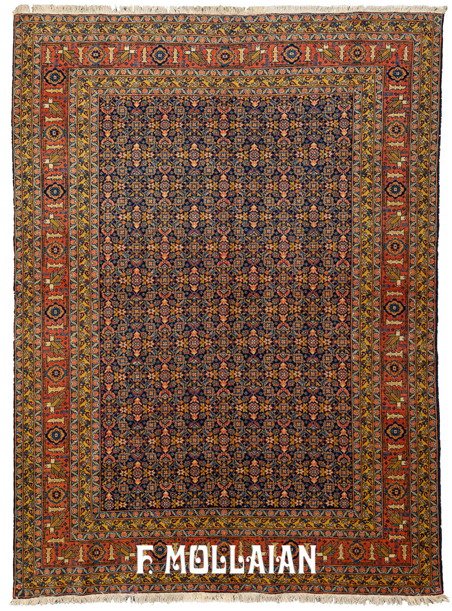 Tapis Tabriz Antique Ton Bleu n°:623001
